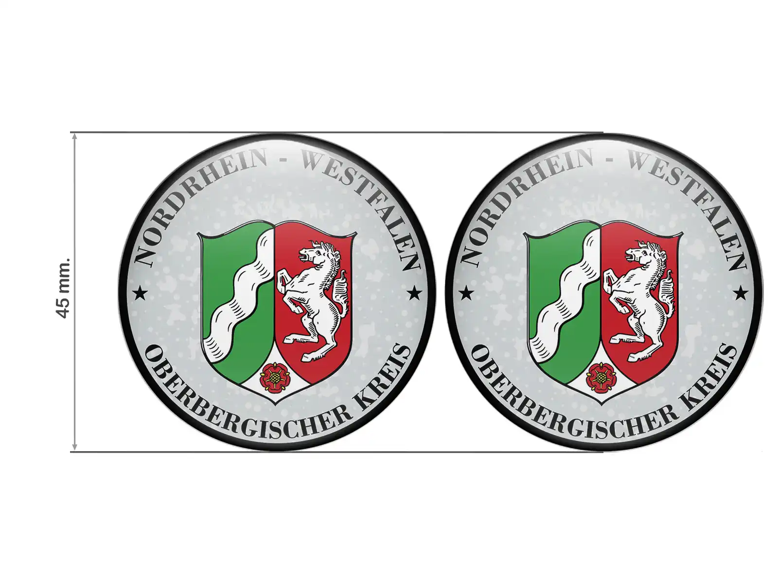 Klebemarke TÜV Oberbergischer Kreis Nummernschild plakette